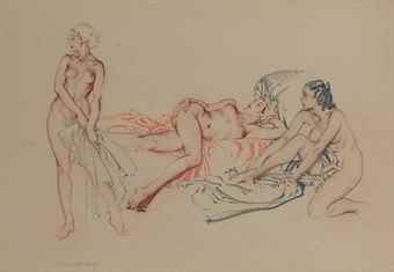 Aphrodite, Hera and Athena awaiting Paris by William Russell Flint