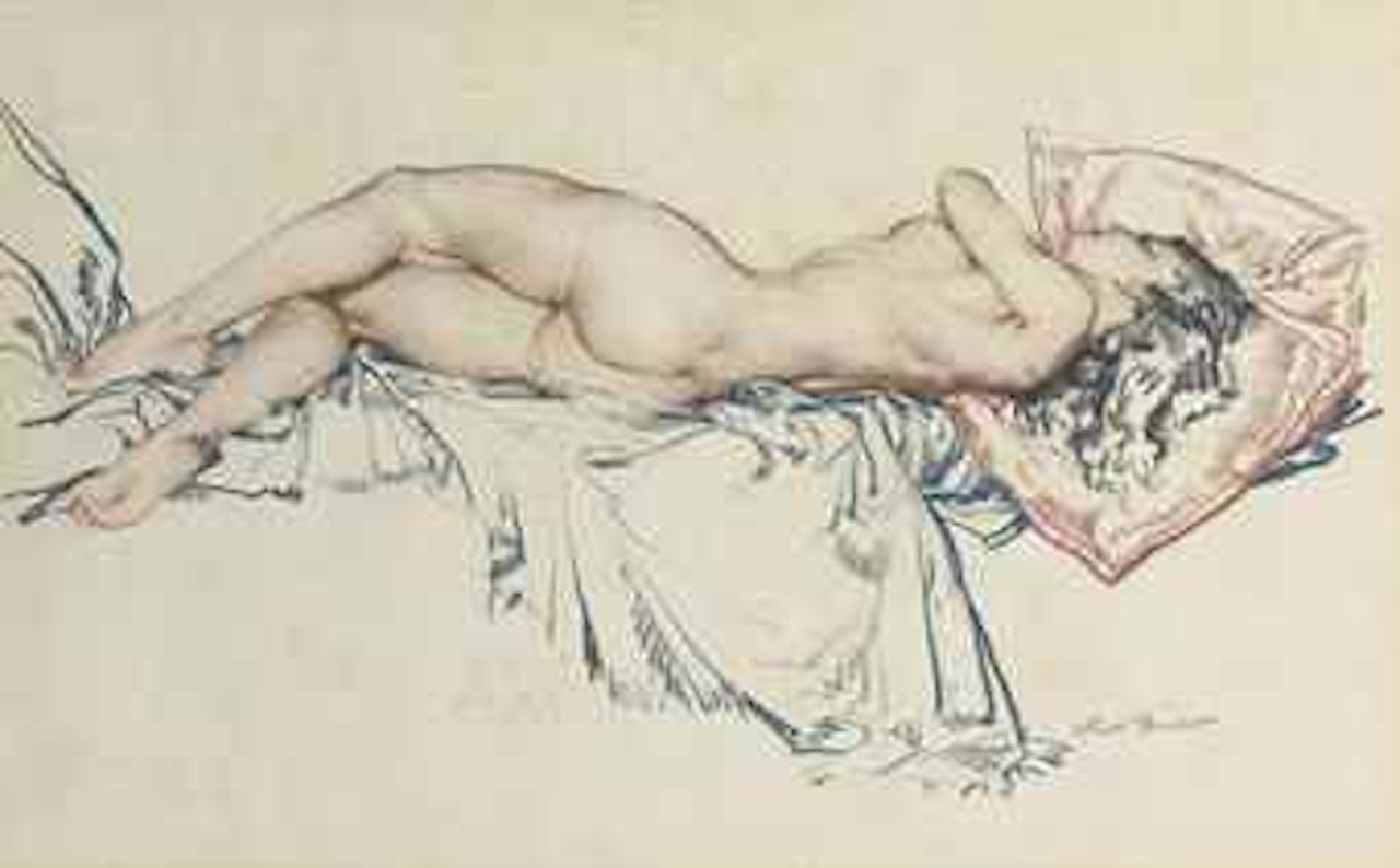 Electra reclining by William Russell Flint
