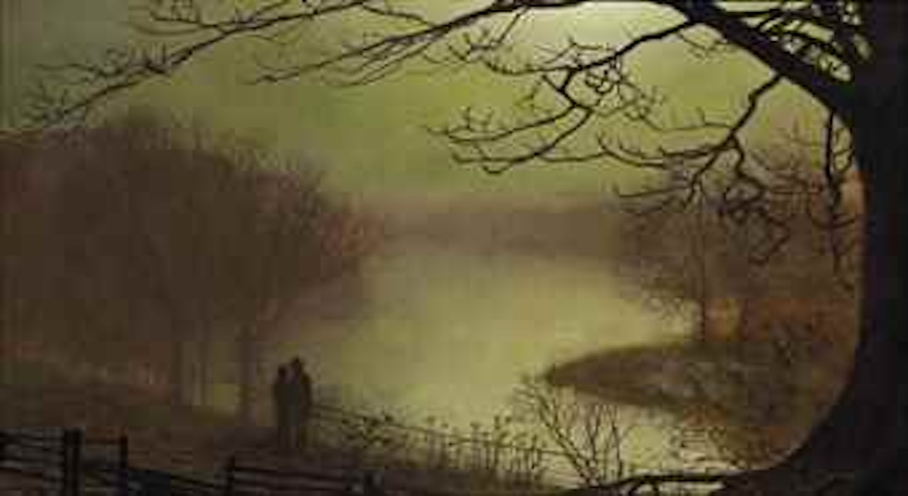 Roundhay lake by John Atkinson Grimshaw