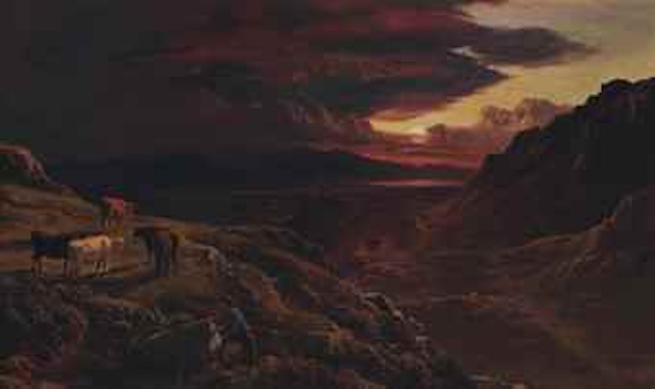 The hills near Port Madoc by Sidney Richard Percy