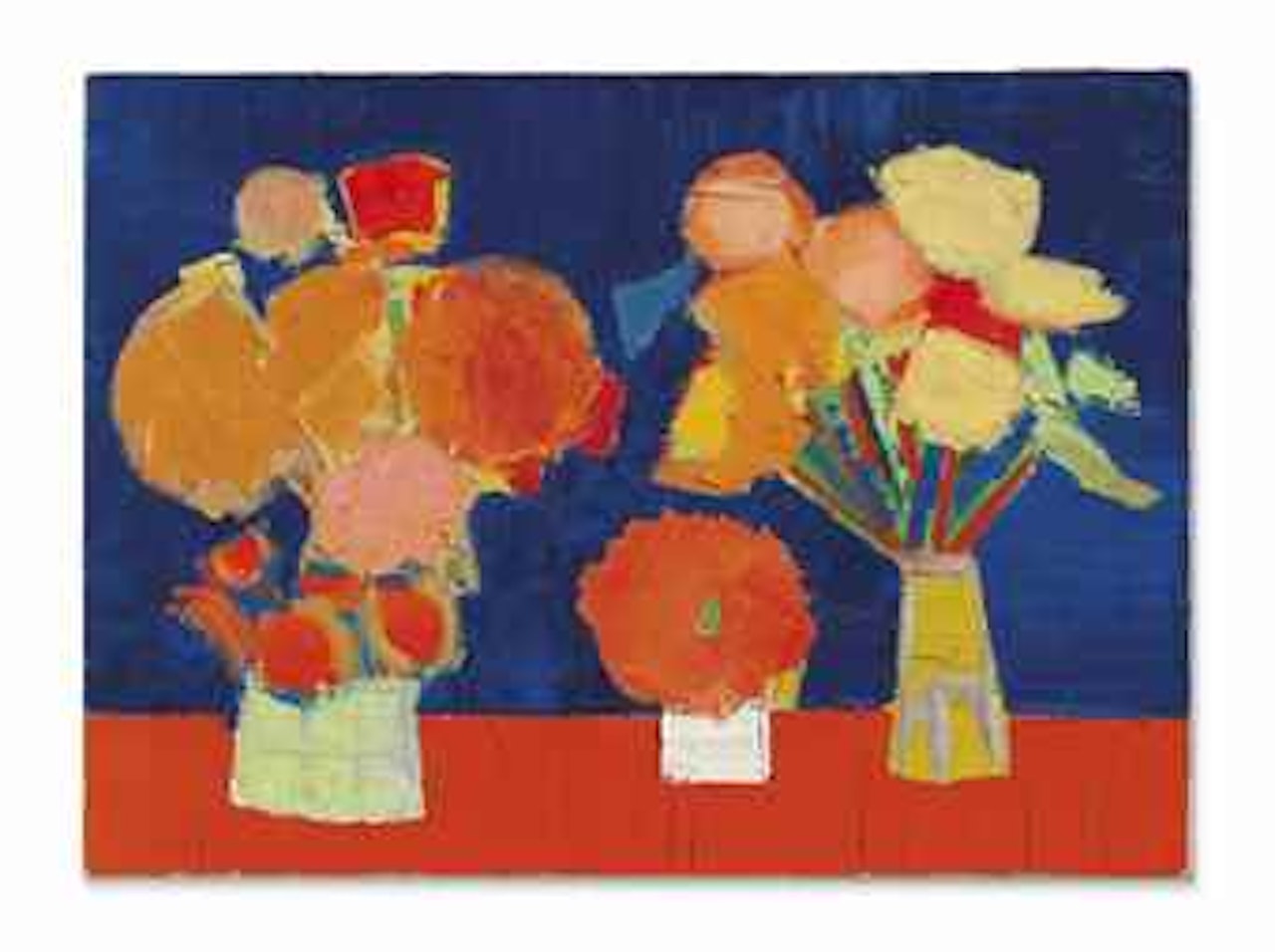Deux Vases de Fleurs (Two Vases of Flowers) by Nicolas de Staël