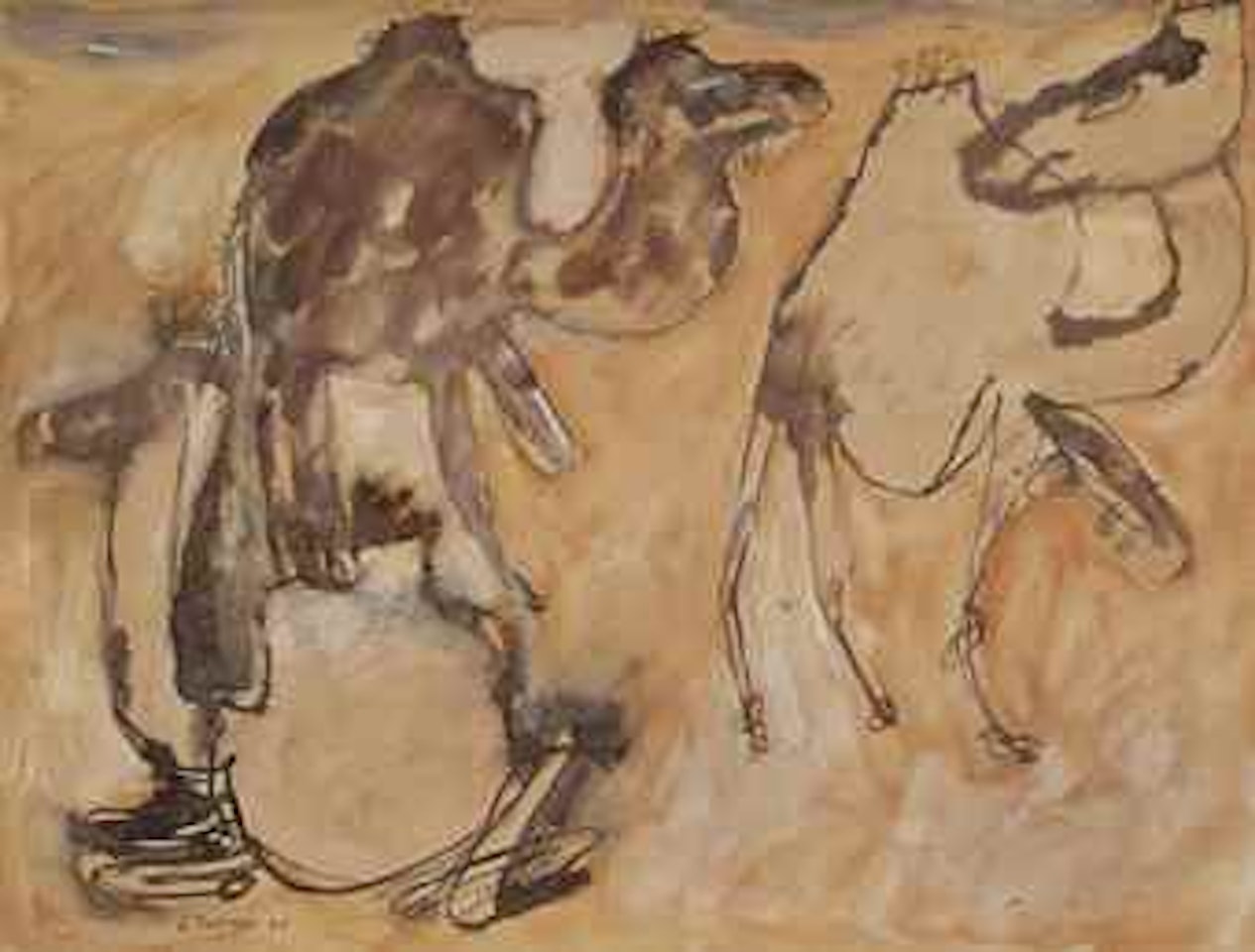 Trois Chameaux (Three Camels) by Jean Dubuffet