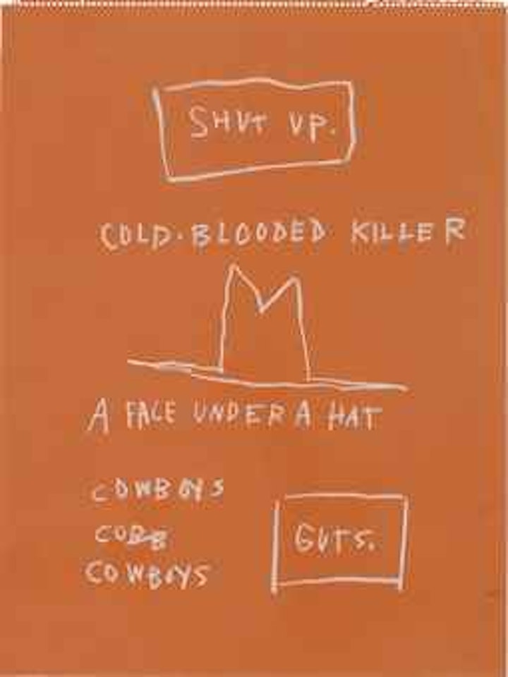 Untitled (Cold blooded killer) by Jean-Michel Basquiat