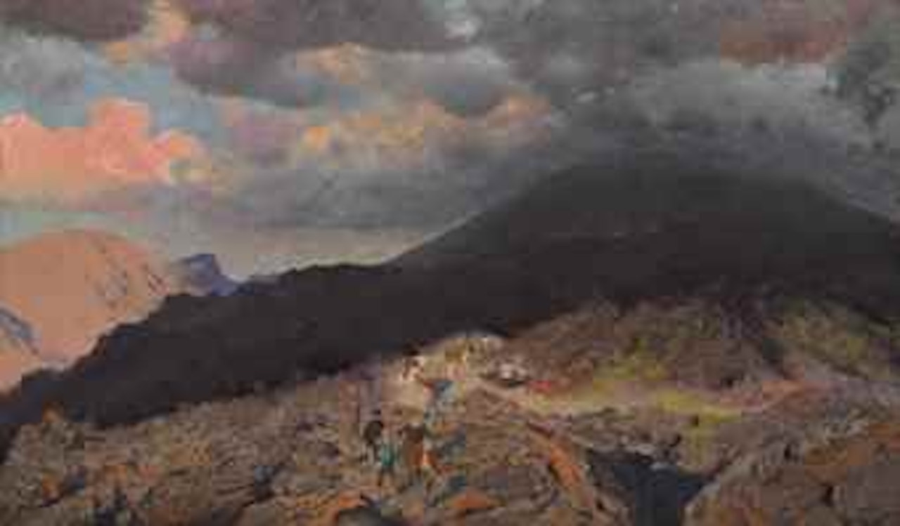 The eruption of Vesuvius by Giuseppe de Nittis