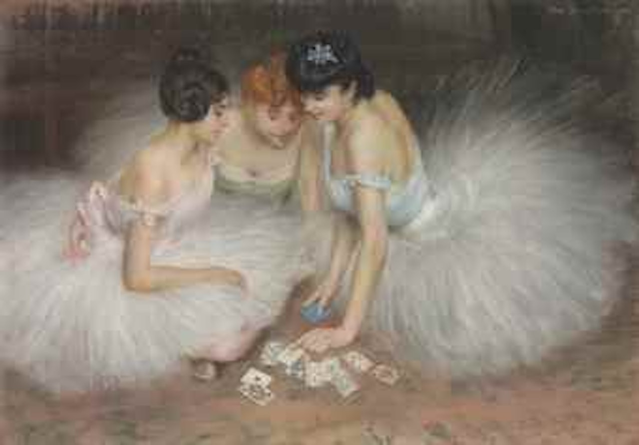 La partie de cartes by Pierre Carrier-Belleuse
