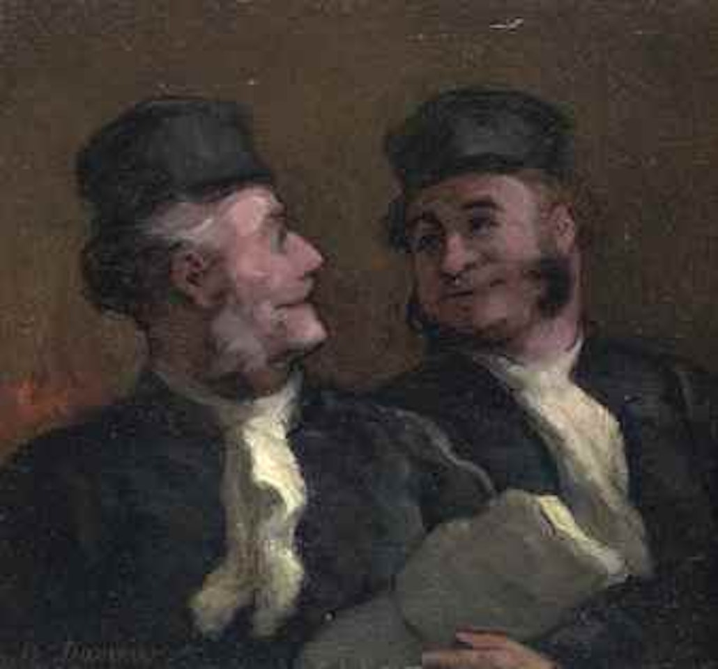 Les avocats (les deux confrères) by Honoré Daumier