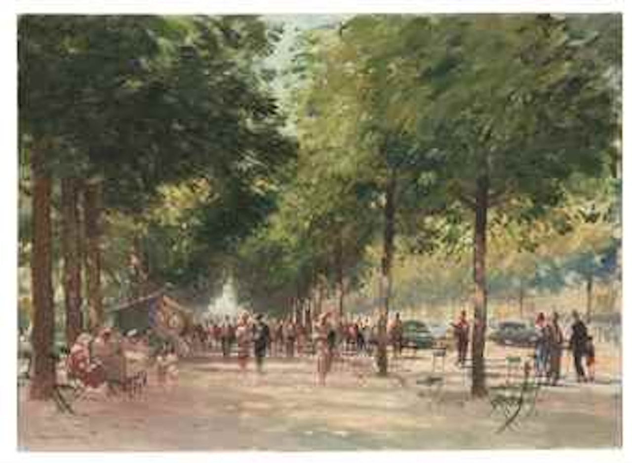 The Avenue des Champs-Élysées, Paris by Edward Seago