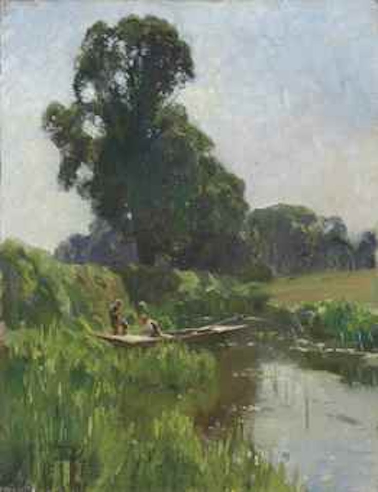 The Reed Cutters by Alfred James Munnings
