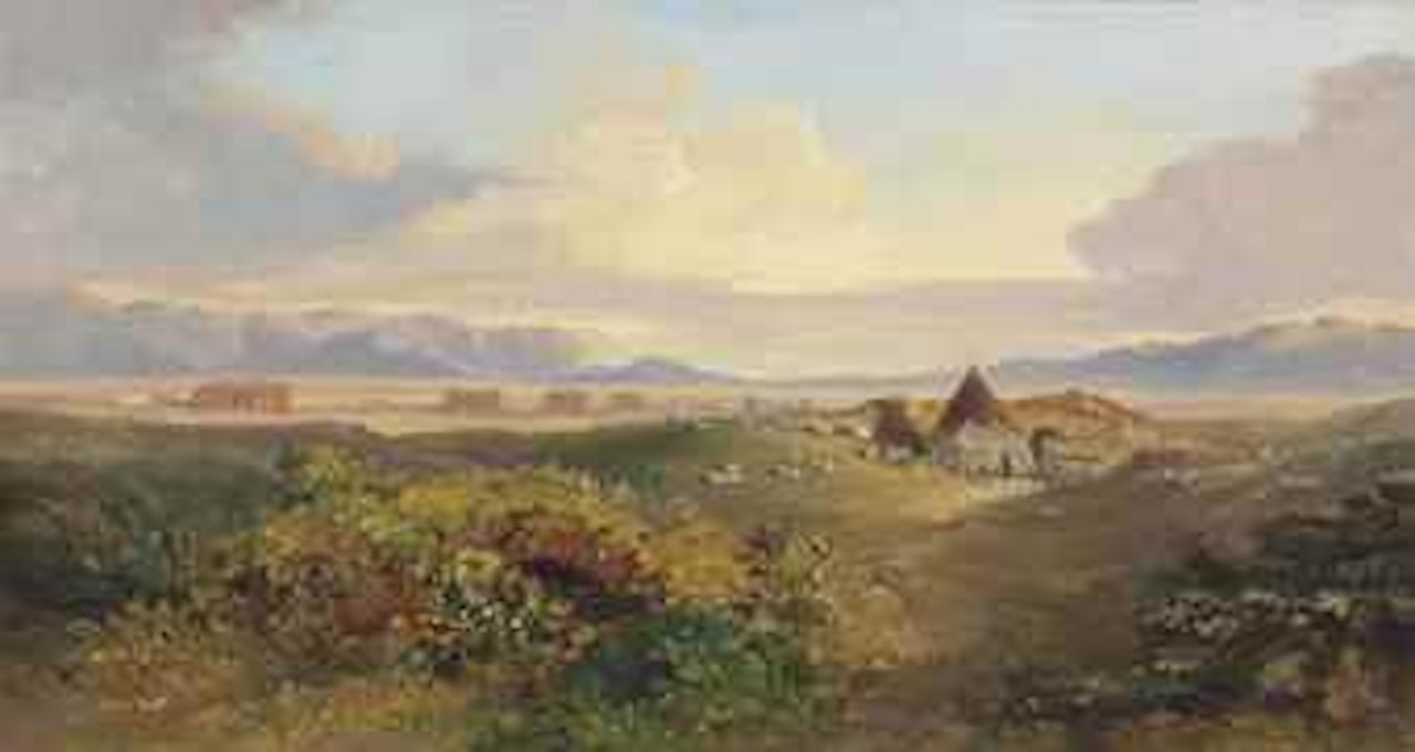 In the Campagna, Rome by Edward Lear