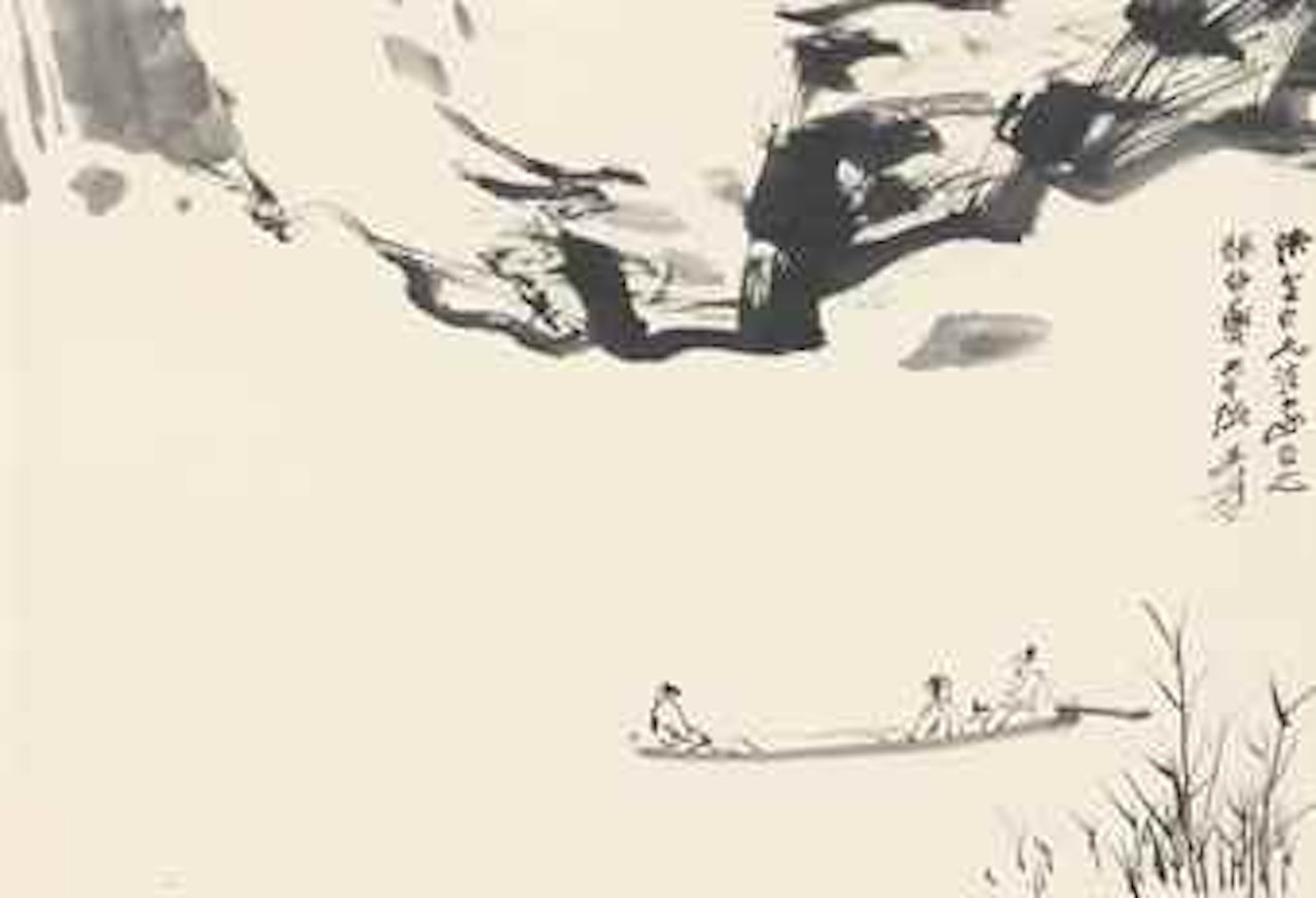 Boating by Zhang Daqian