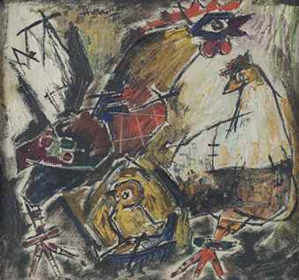 The New Arrival by M.F. Husain