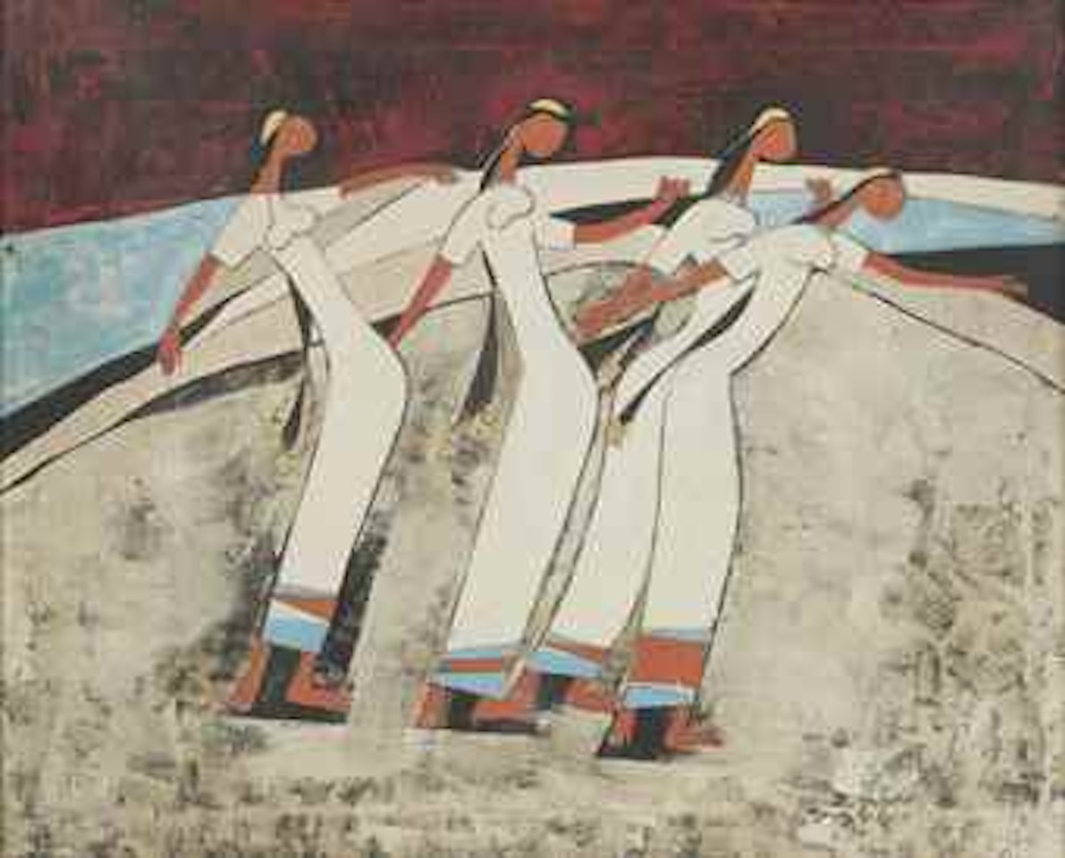 Untitled (Women) by Gulam Rasool Santosh