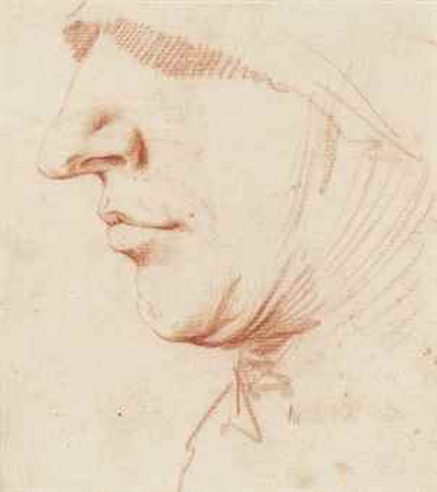 A man's head in profile by Jusepe de Ribera