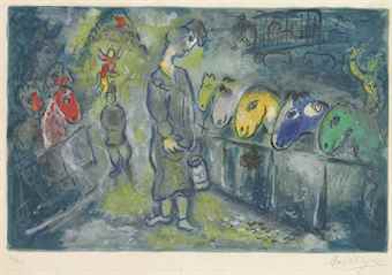 One plate, from: Le Cirque by Marc Chagall