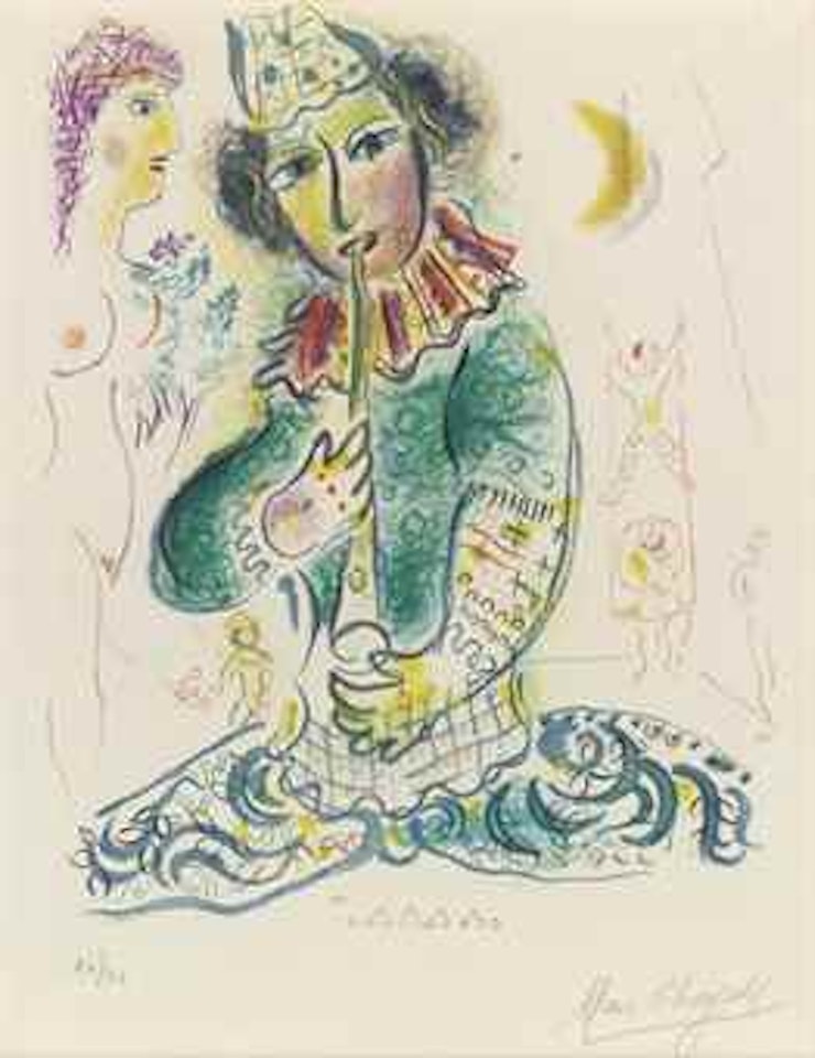 One plate, from: Le Cirque by Marc Chagall