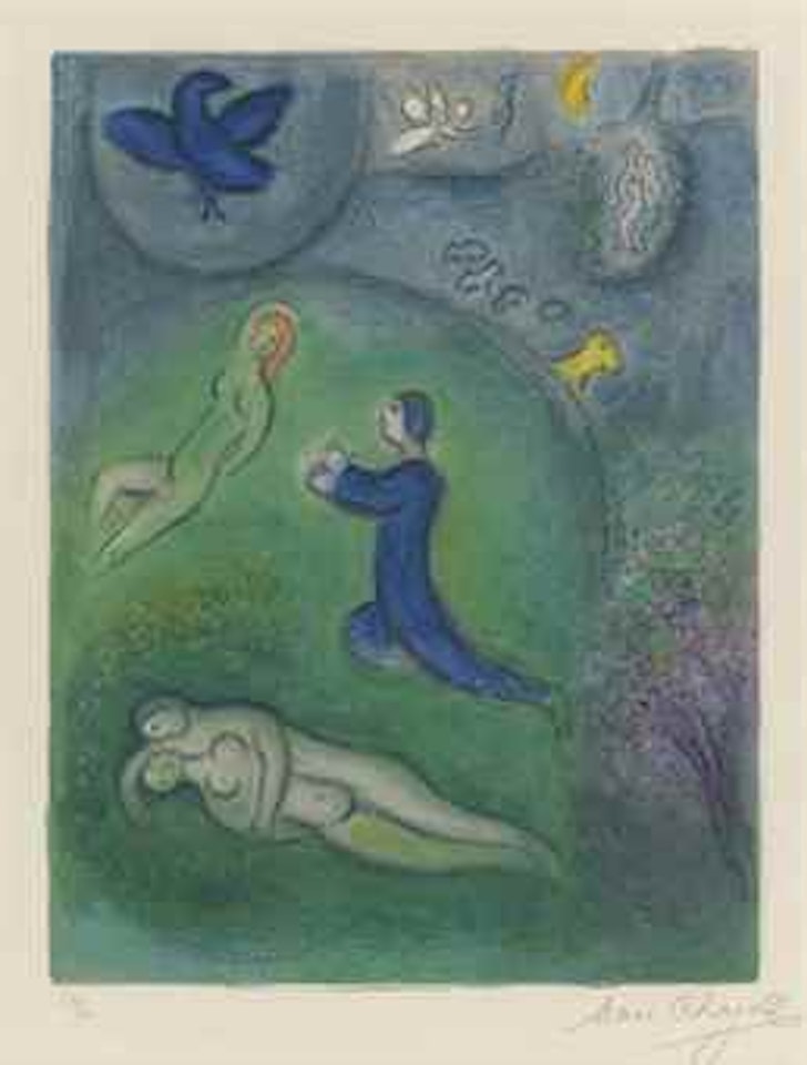 Daphnis et Lycénion, from: Daphnis and Chloé by Marc Chagall