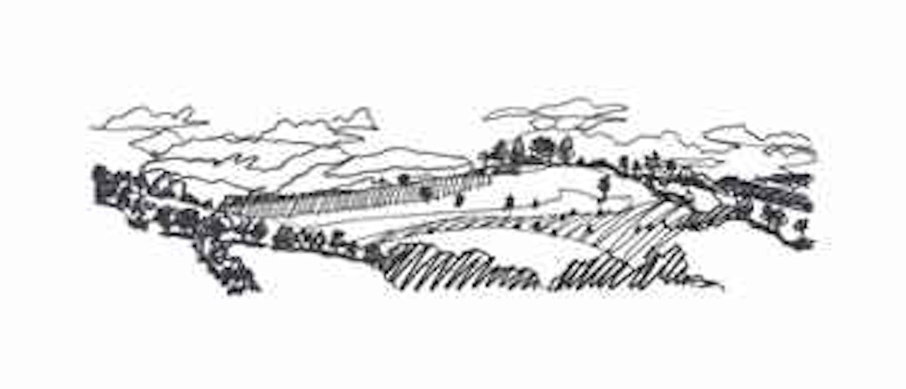 View Near Fremont Center (with clouds) (black) by Tom Wesselmann