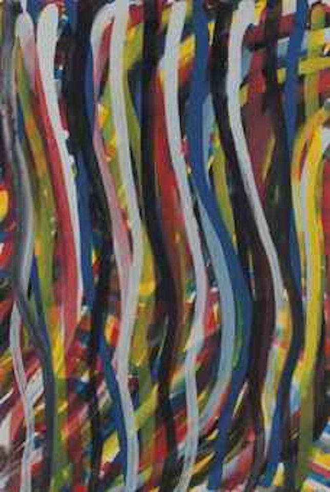 Wavy Vertical Brushstrokes by Sol LeWitt