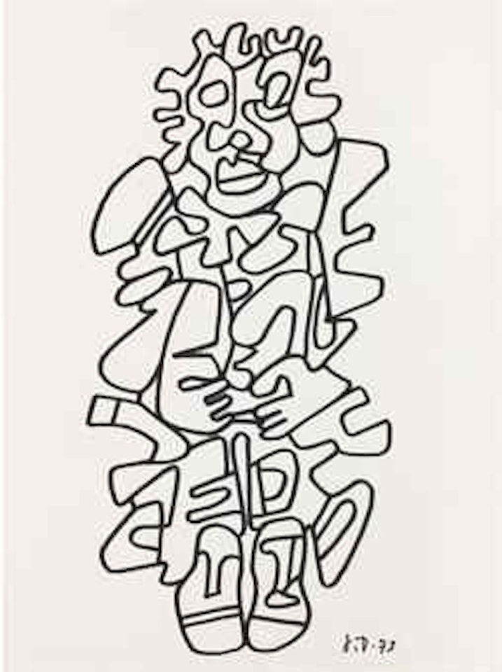 Personnage costumé by Jean Dubuffet