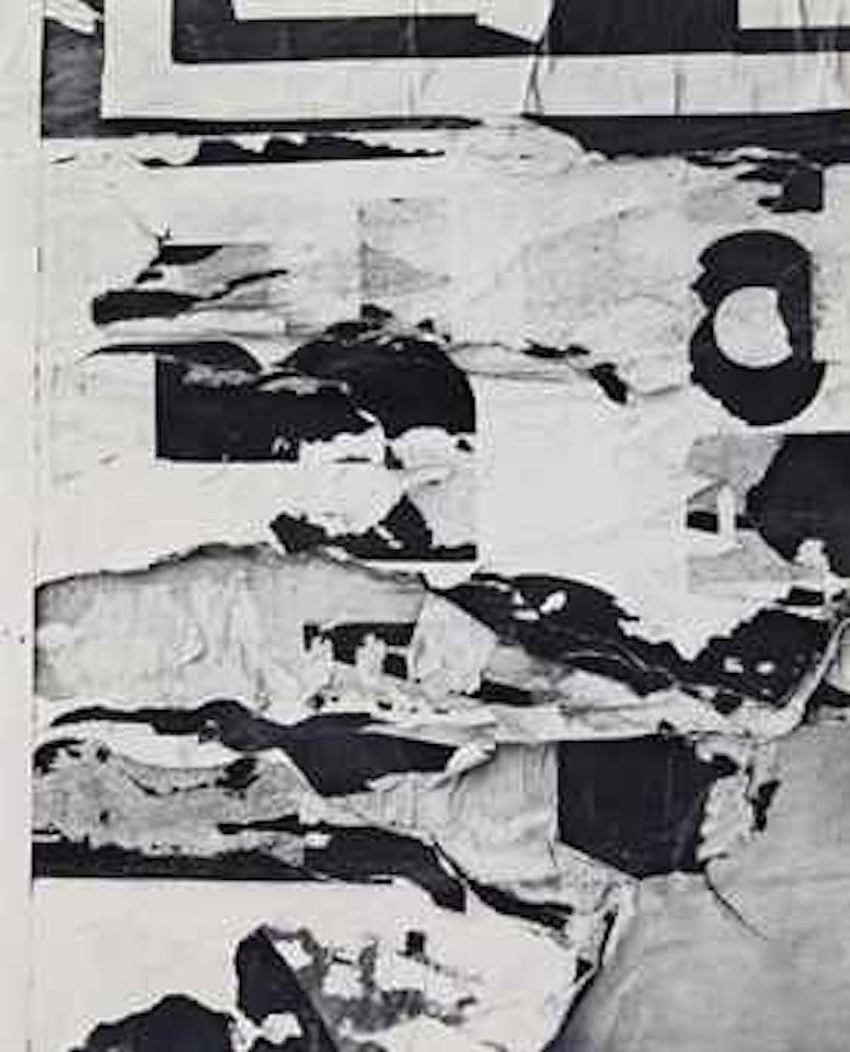 Untitled (Torn wall with lettering), c. 1950 by Harry Callahan