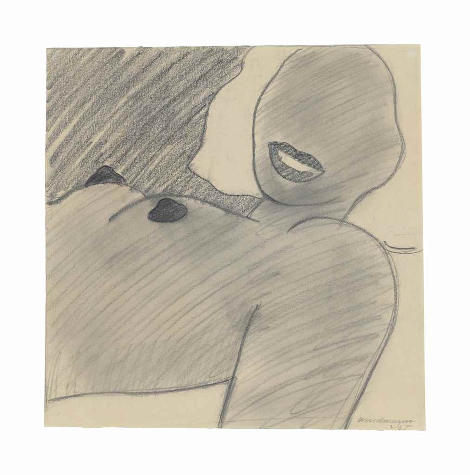 Drawing for Great American Nude #74 by Tom Wesselmann