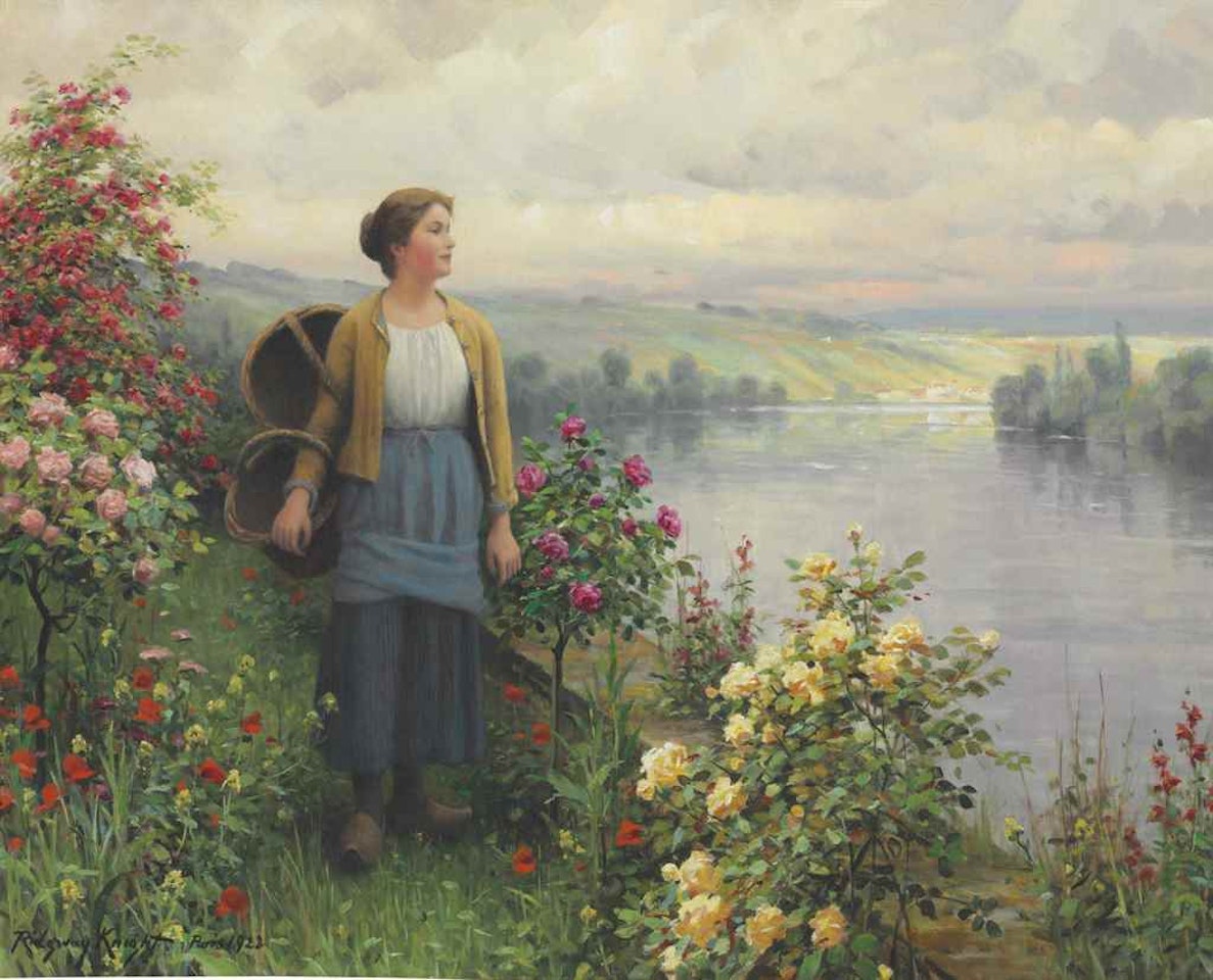 By the River by Daniel Ridgway Knight