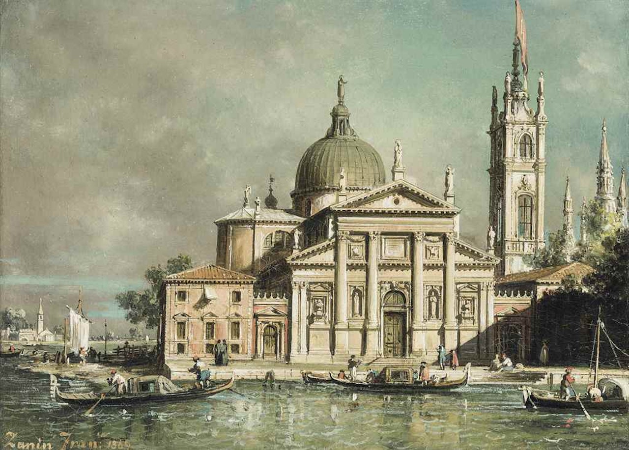 San Giorgio Maggiore, Venice, with an imaginary Campanile by Francesco Zanin