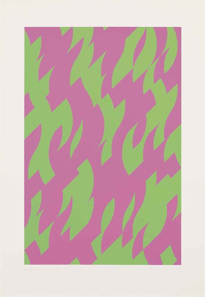 Magenta and Green by Bridget Riley