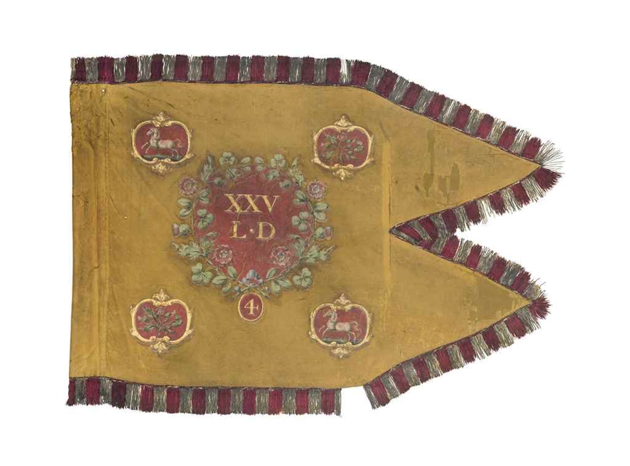 A VERY RARE SQUADRON (4TH) GUIDON OF THE 25TH LIGHT DRAGOONS by Anonymous