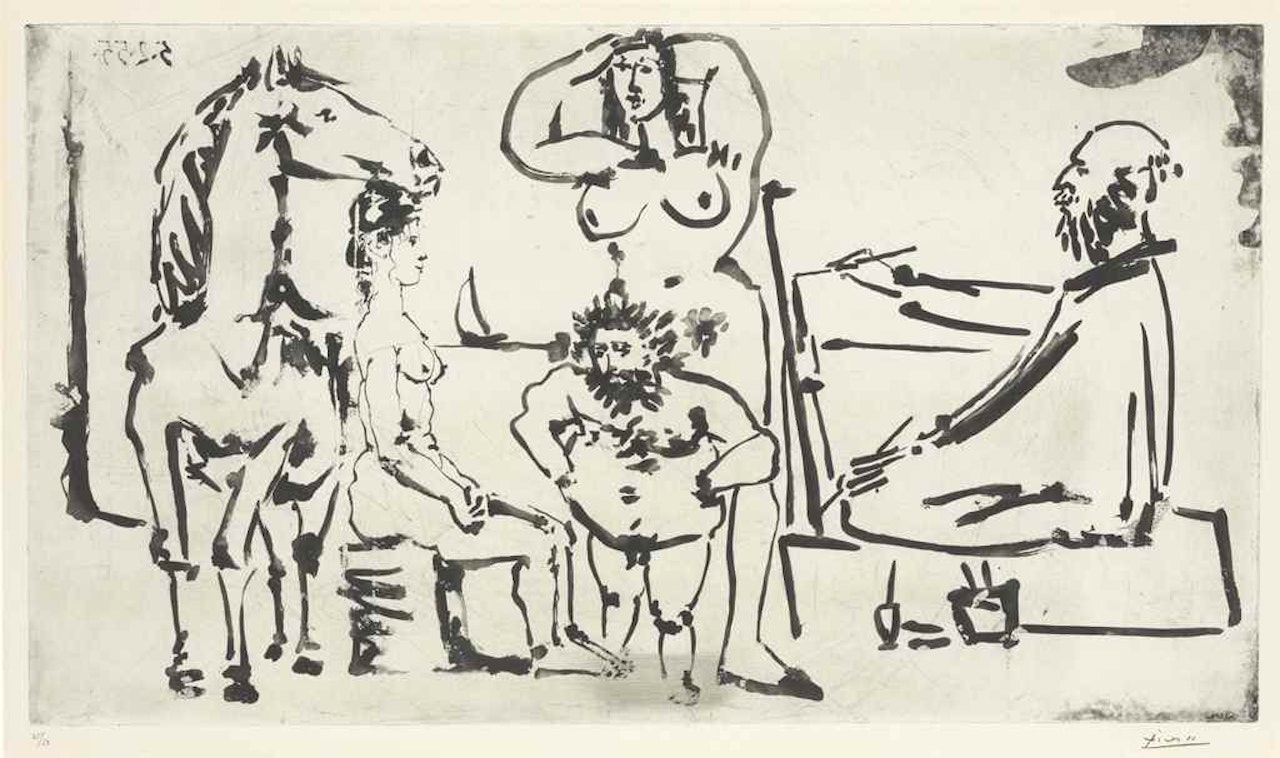 Le Peintre sur la Plage by Pablo Picasso