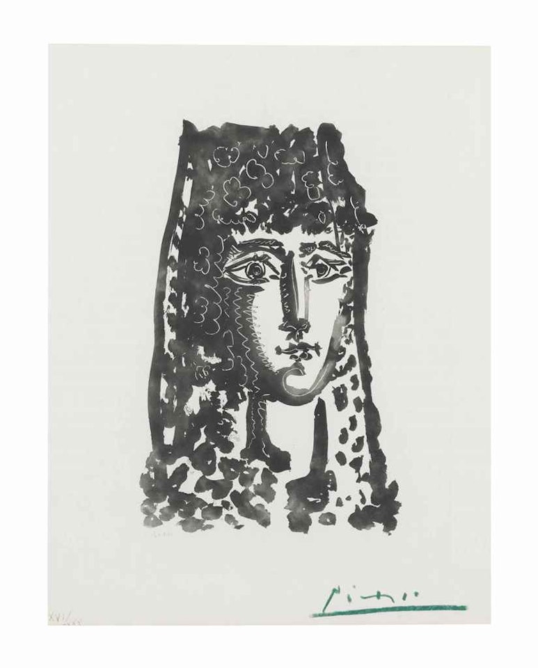 Femme a la Mantille, from Les Carmen des Carmen by Pablo Picasso