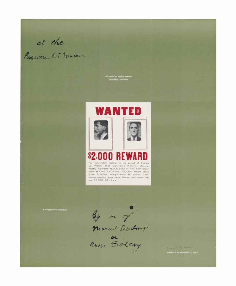 A Poster Within a Poster by Marcel Duchamp