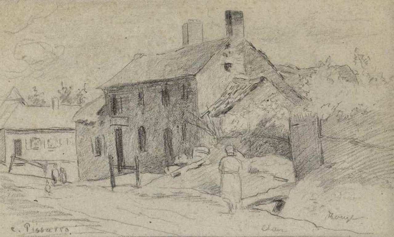 Le Village by Camille Pissarro