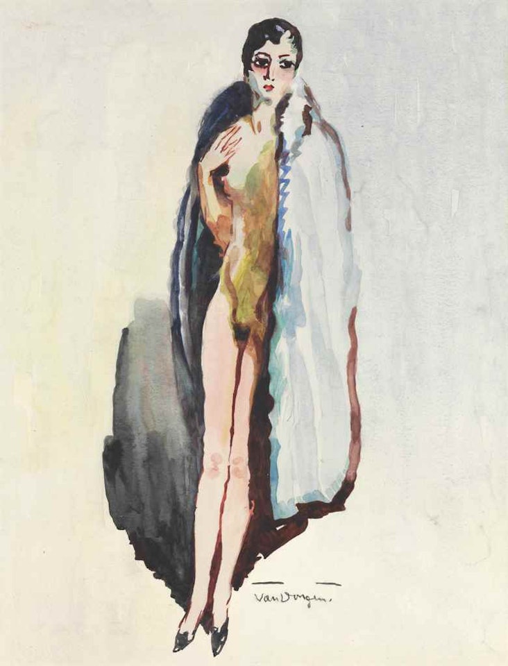 Femme nue en fourrure by Kees van Dongen