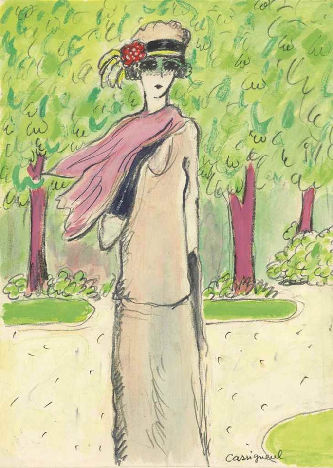 La fleur rouge by Jean-Pierre Cassigneul