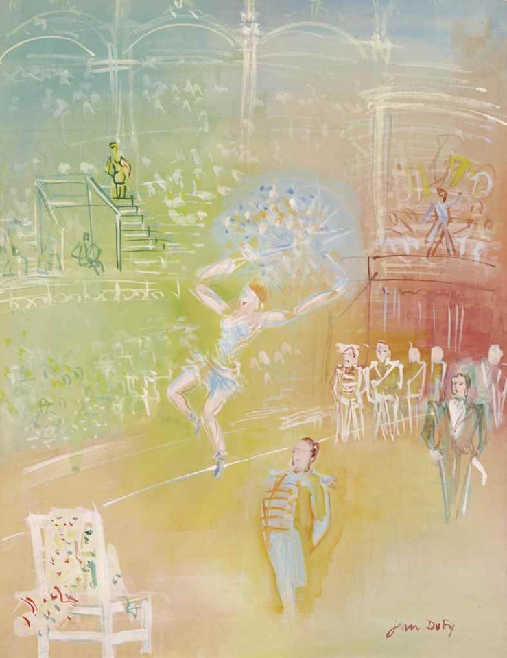 La fil-de-fériste à l'ombrelle by Jean Dufy