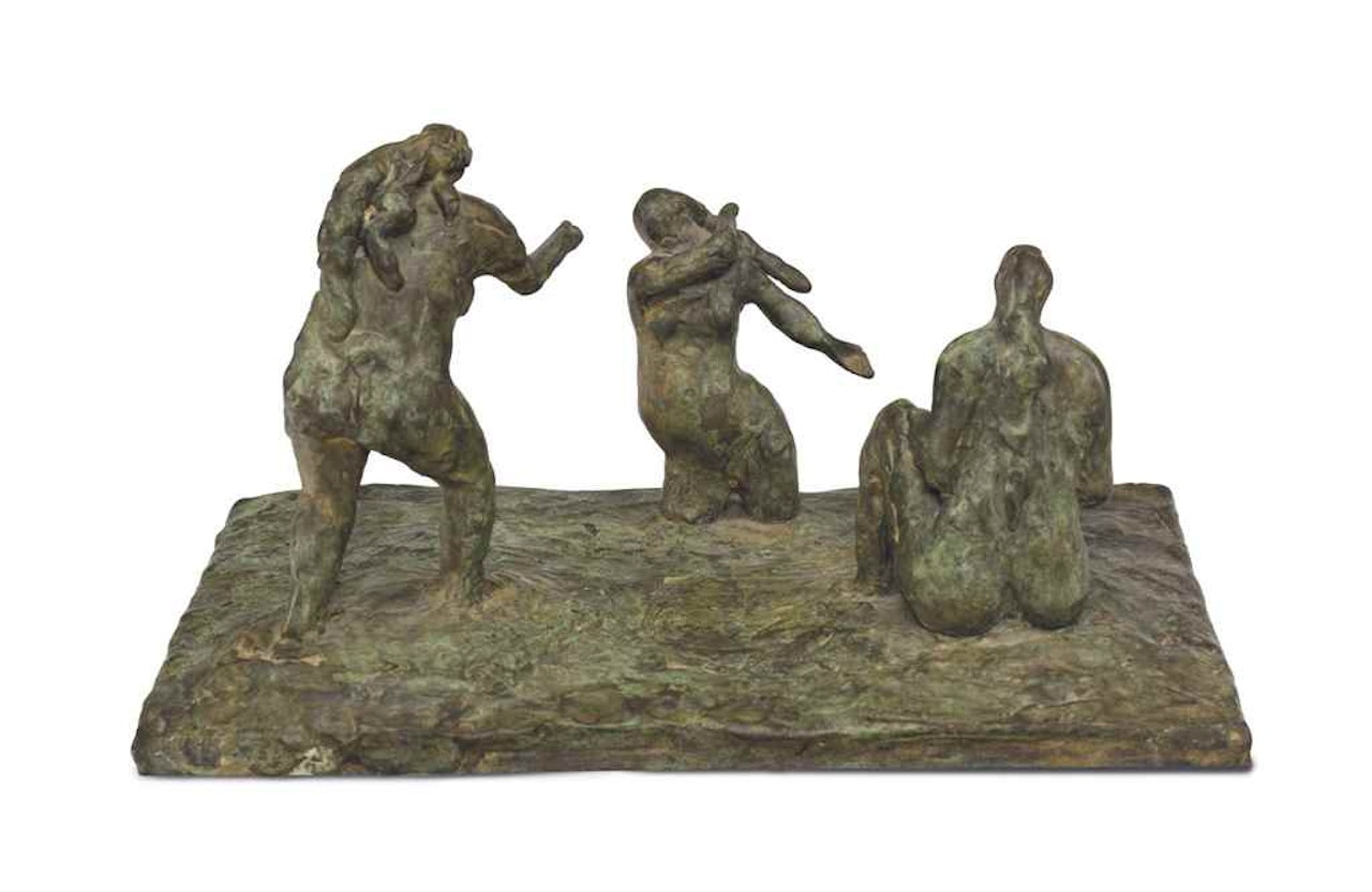 Three Bathers, after Cézanne by Henry Moore