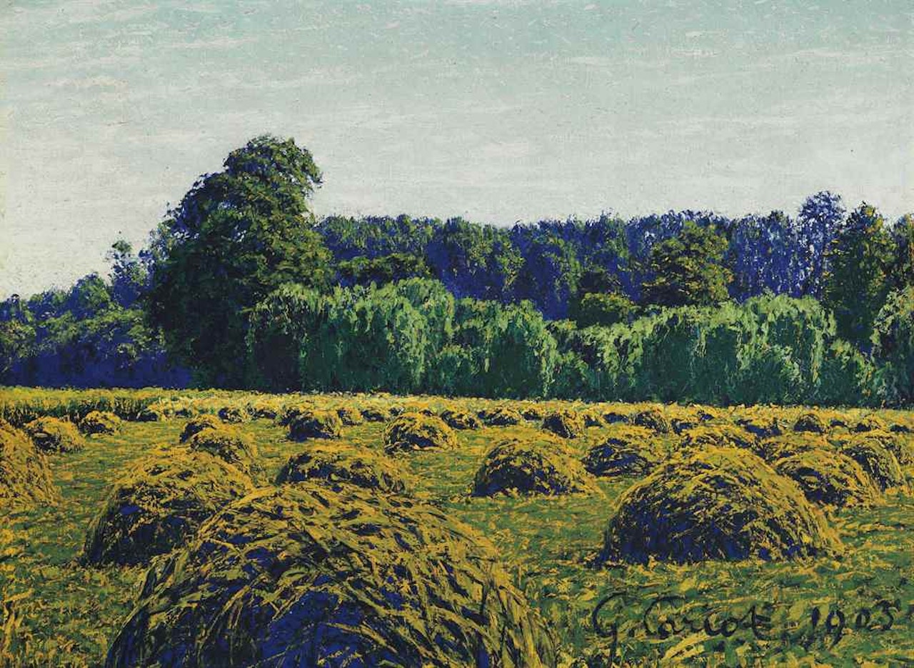Meules de foin by Gustave Cariot