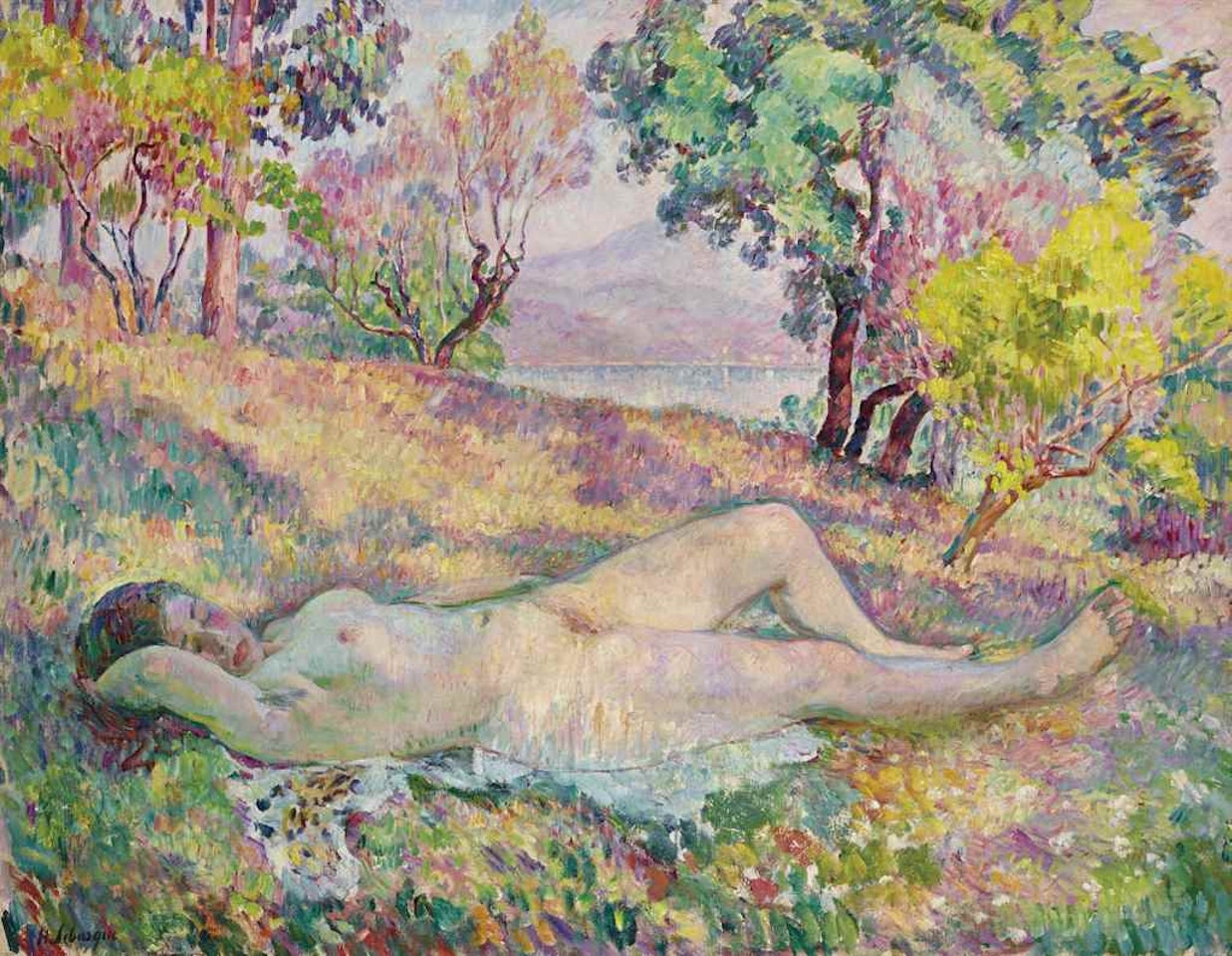 La sieste à Saint-Tropez by Henri Lebasque