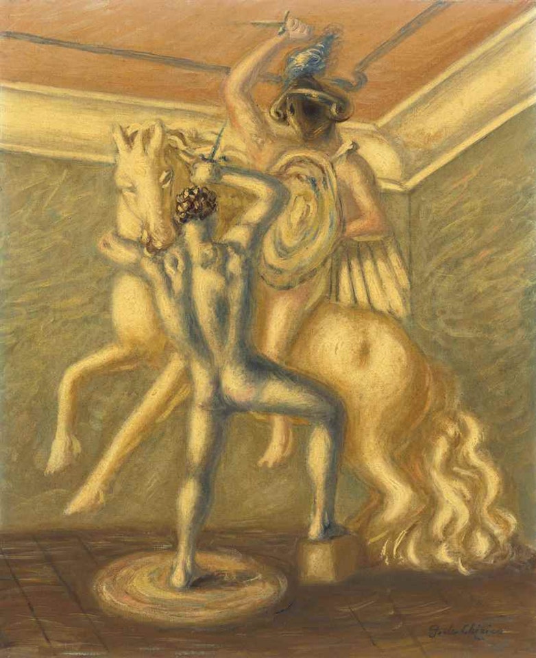 Combattimento di gladiatori by Giorgio de Chirico