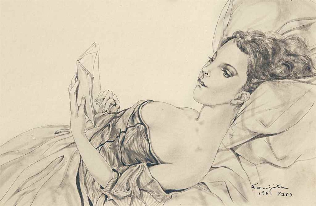 La Lecture by Leonard Tsuguharu Foujita