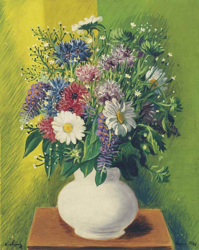 Vase de fleurs by Moïse Kisling