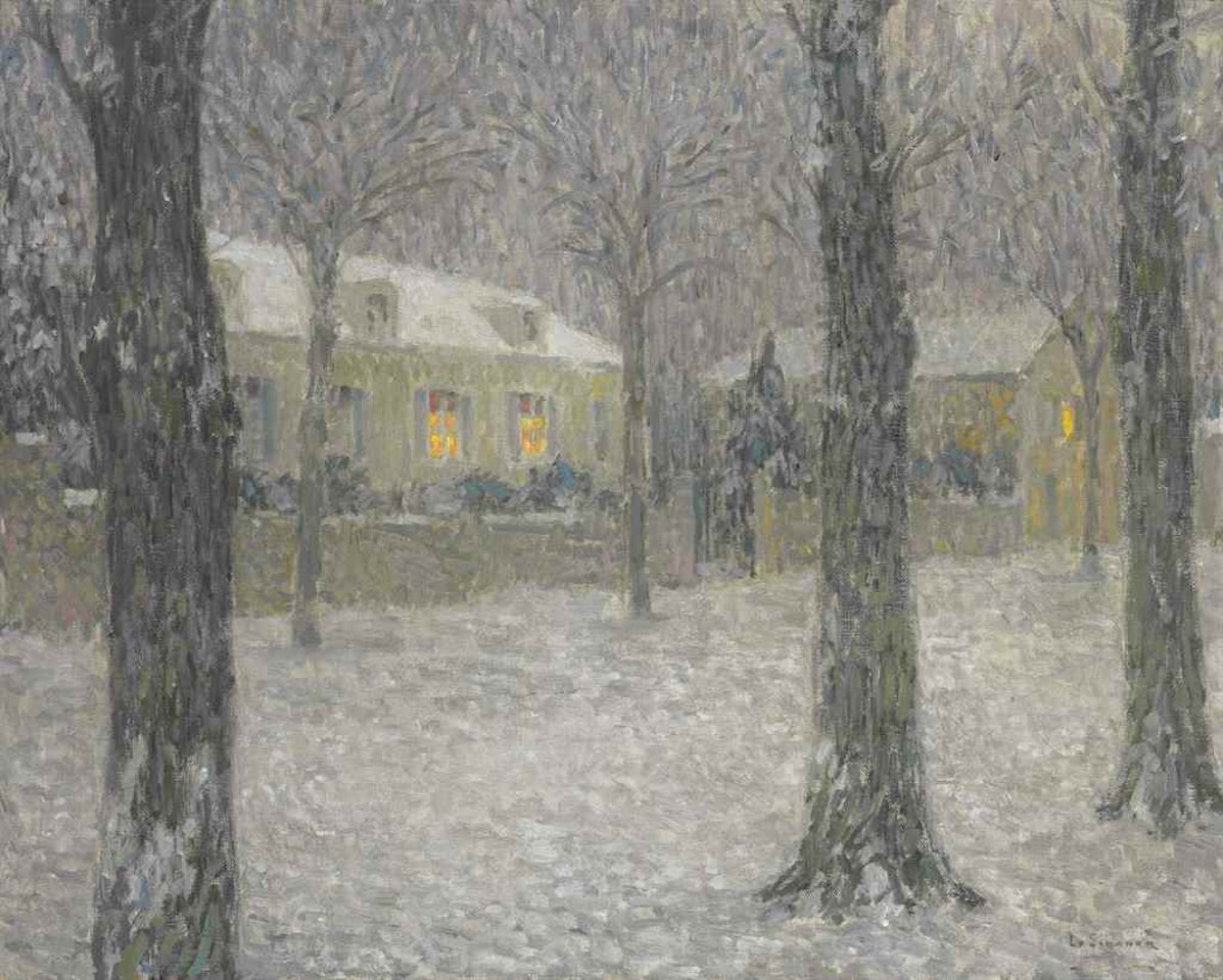 Neige, Boulevard de la Reine by Henri Le Sidaner