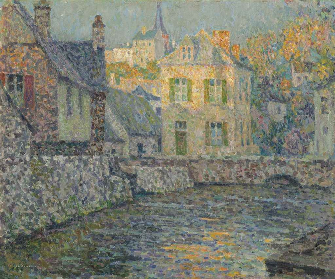 Maisons sur la rivière by Henri Le Sidaner