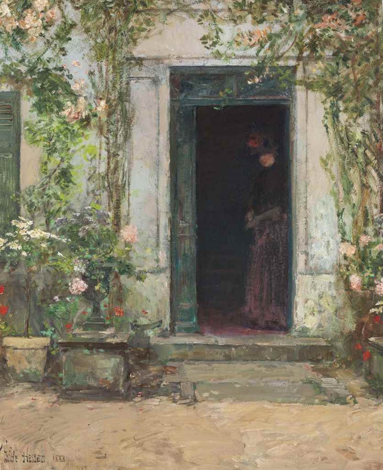 In the Doorway by Childe Hassam