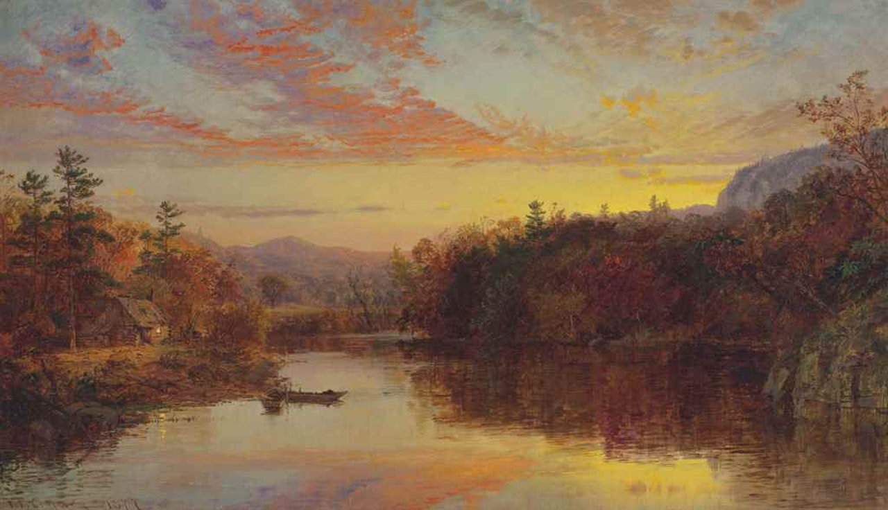 Sunset on Greenwood Lake by Jasper Francis Cropsey