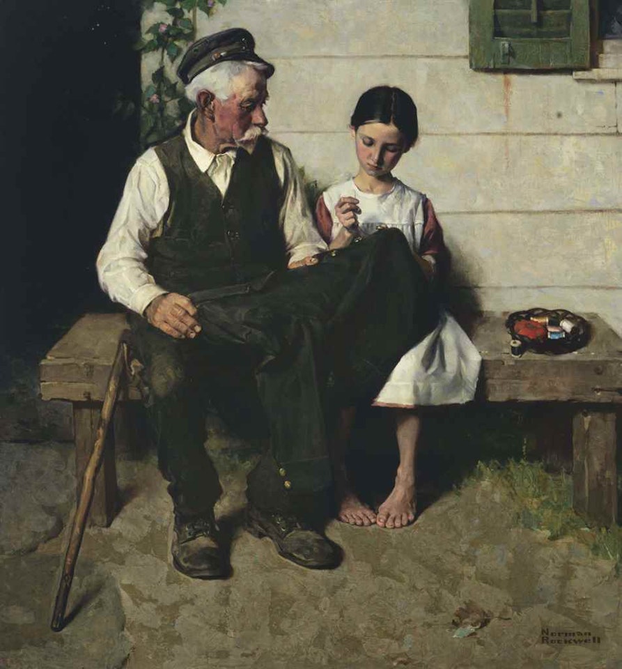 The Lighthouse Keeper's Daughter by Norman Rockwell