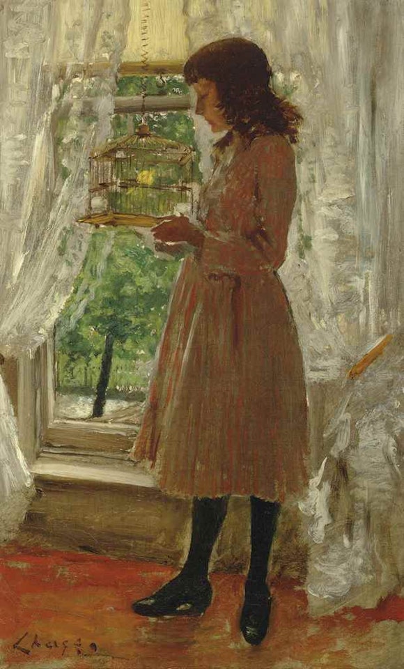 The Pet Canary by William Merritt Chase