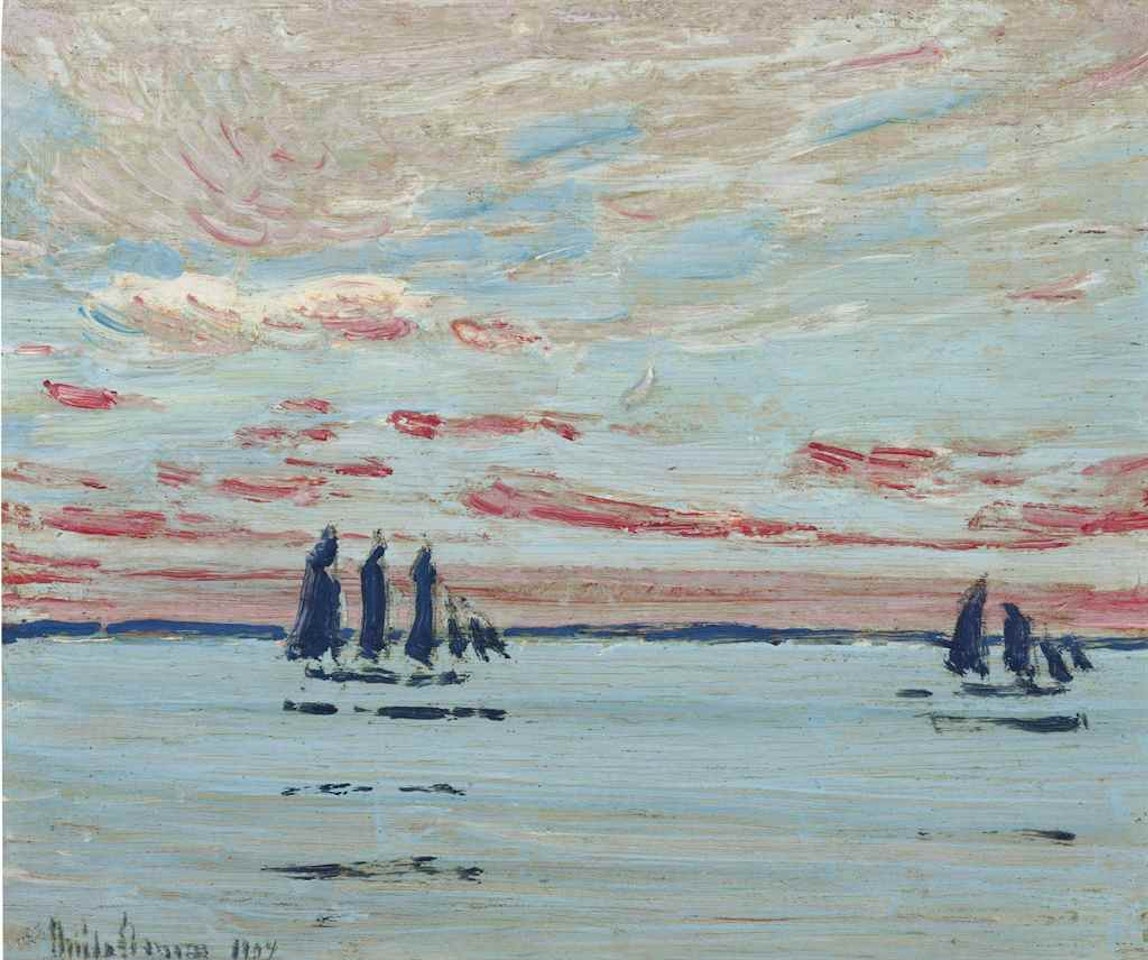 The New Moon by Childe Hassam