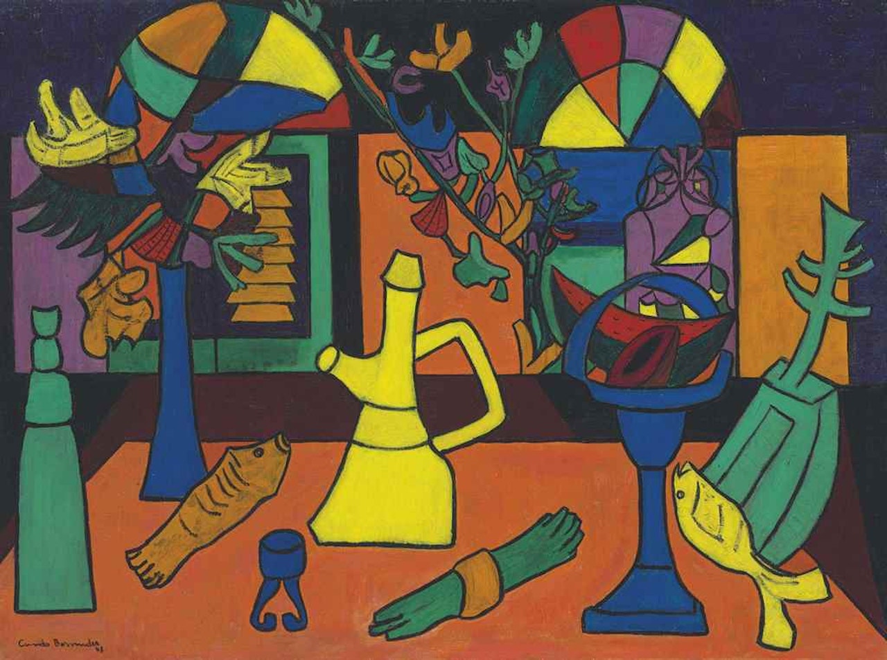 Interior con peces by Cundo Bermudez